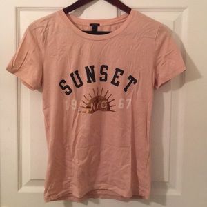 Jcrew tee with sunset graphic